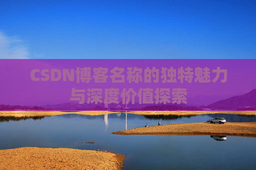 CSDN博客名称的独特魅力与深度价值探索 CSDN博客名称的独特魅力与深度价值探索